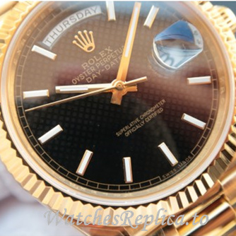 Swiss Rolex Day Date Replica 228238 Yellow Gold strap 40MM - WatchesReplica.is