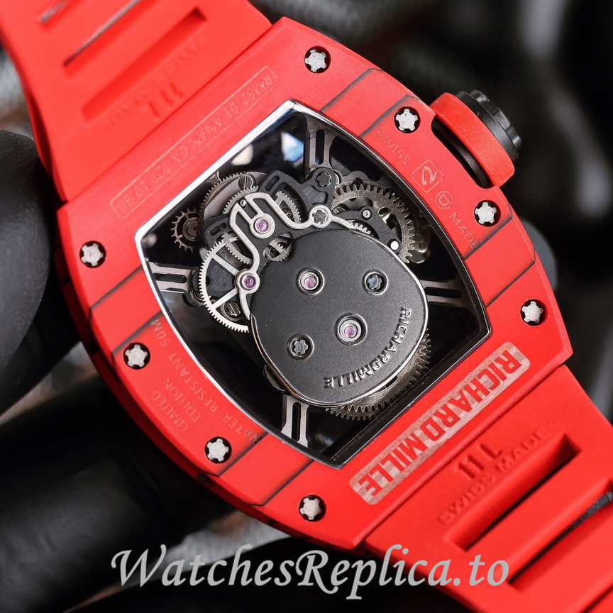 Richard Mille Replica RM052 Rubber strap 50MM - WatchesReplica.is