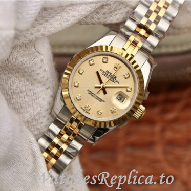 Swiss Rolex Datejust Replica 279383 Stainless steel strap 28MM - WatchesReplica.is