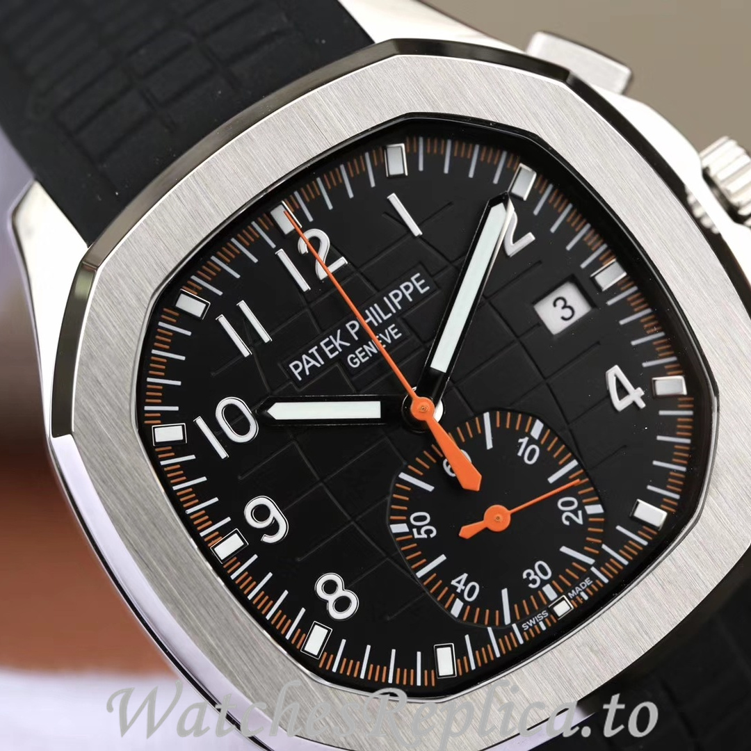 Patek Philippe Replica Aquanaut 5968A-001 Rubber strap 42.2MM - WatchesReplica.is