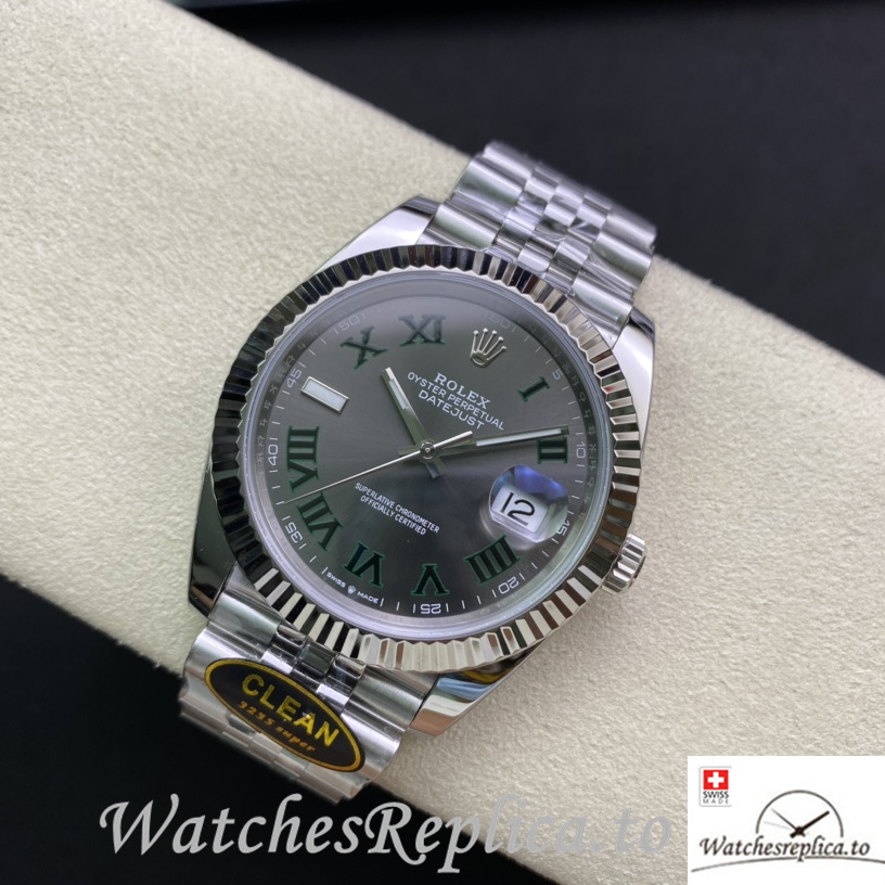 Swiss Rolex Datejust m126334-022 Replica Stainless steel strap 41MM - WatchesReplica.is