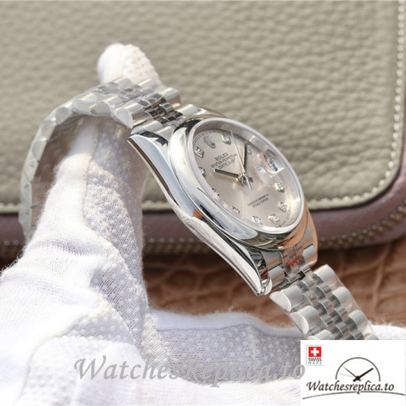 Swiss Rolex Datejust Replica 116200 Stainless steel strap 36MM - WatchesReplica.is