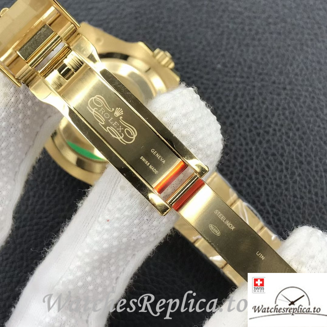 Swiss Rolex Submariner 126618 Replica Yellow Gold strap 41MM - WatchesReplica.is