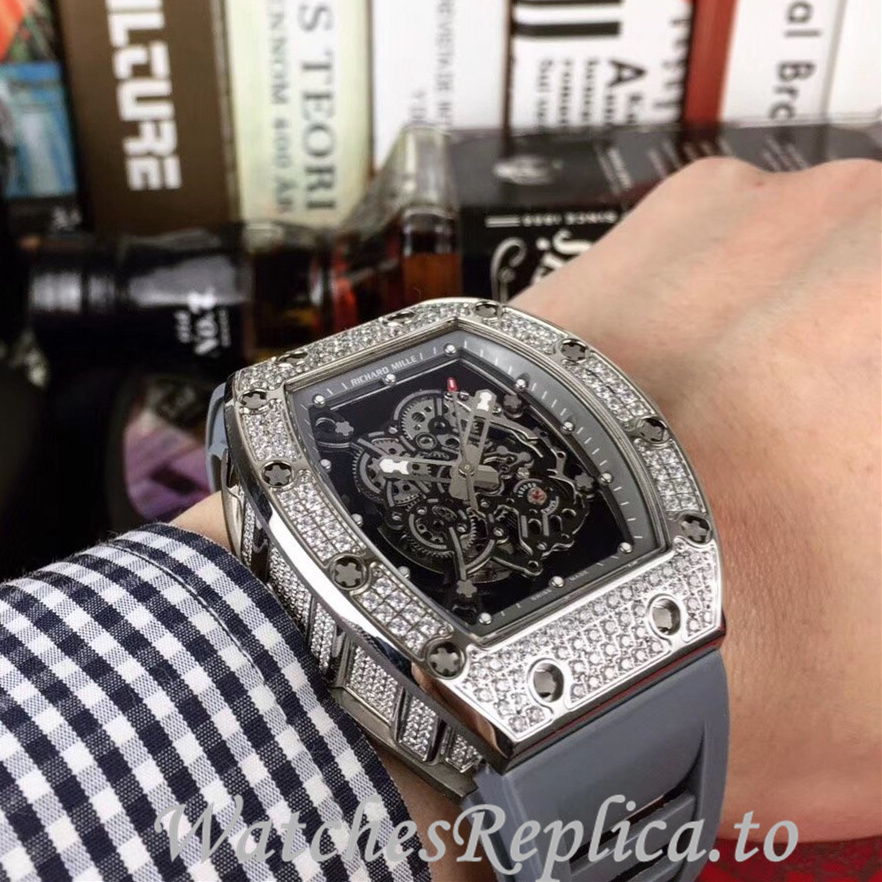 Richard Mille Replica RM055 Rubber strap 50MM - WatchesReplica.is