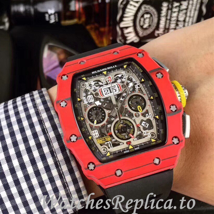 Richard Mille Replica RM11-03 Rubber strap 50MM - WatchesReplica.is