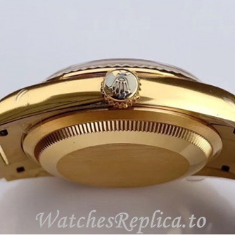 Swiss Rolex Day Date Replica 128238 Yellow Gold strap 36MM - WatchesReplica.is