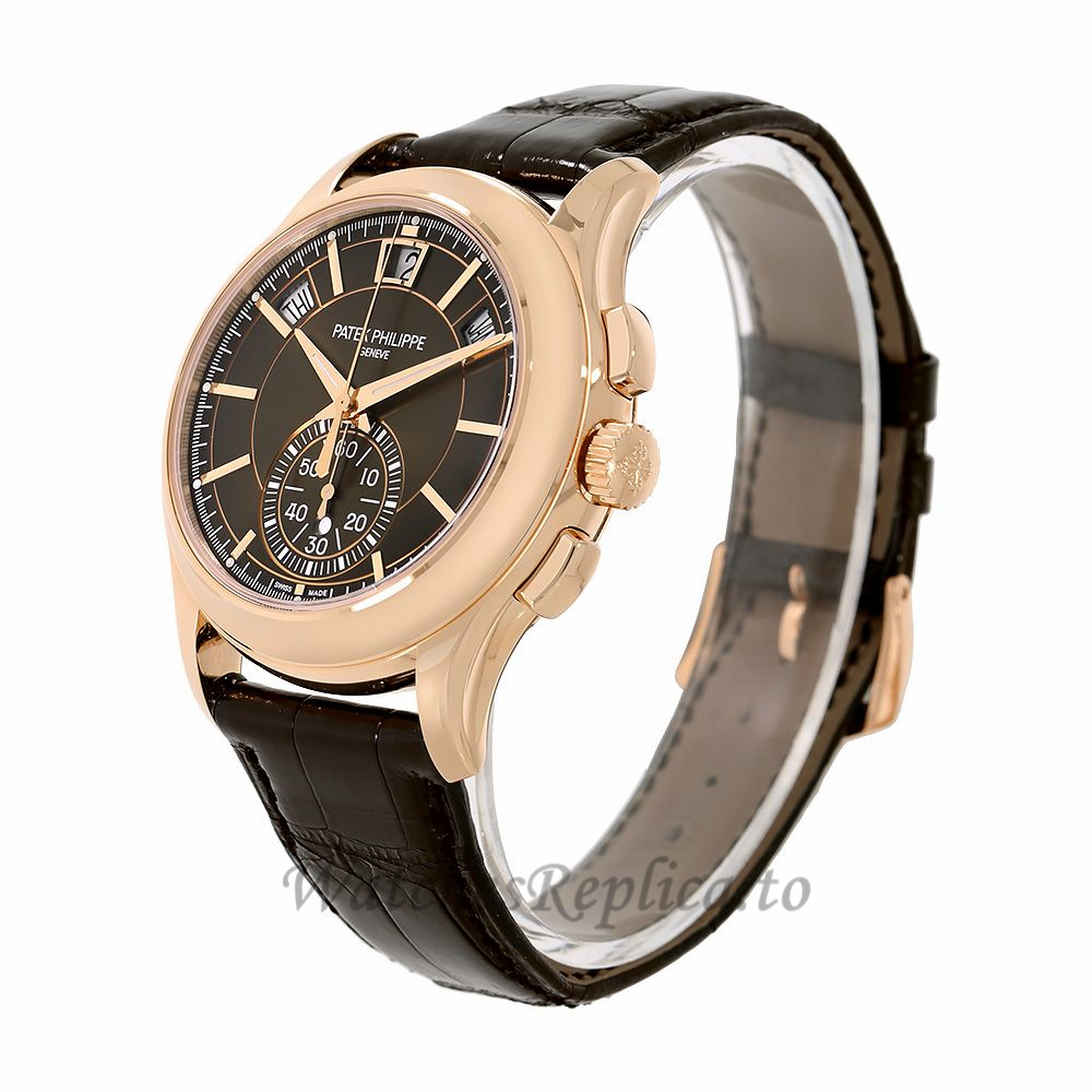 Patek Phillippe Replica Complications Rose Gold Annual Calendar 42MM Watch 5905R001 - WatchesReplica.is