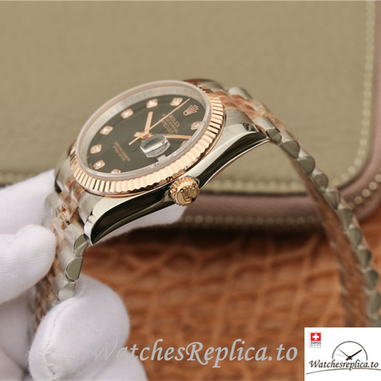 Swiss Rolex Datejust Replica 116231-0056 Stainless steel strap 36MM - WatchesReplica.is