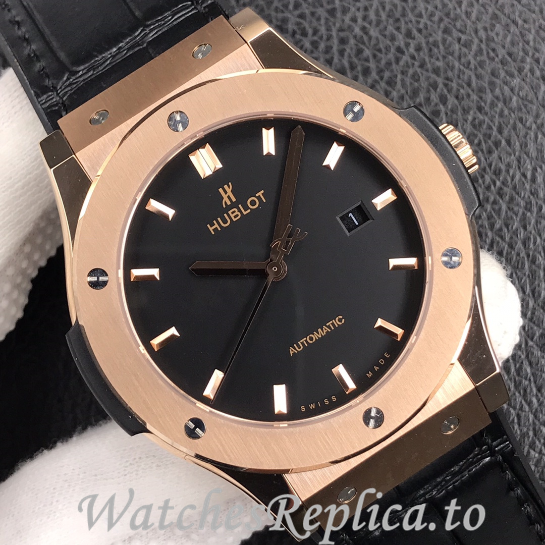 Hublot Replica Classic Fusion Series Leather strap 45MM - WatchesReplica.is