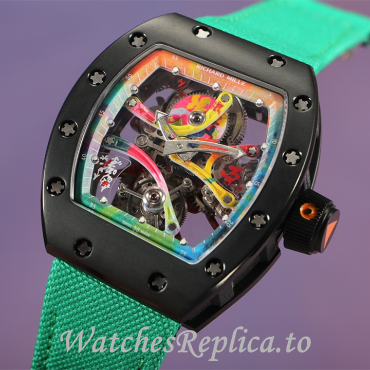 Richard Mille Replica RM68-01 Canvas strap 51MM - WatchesReplica.is