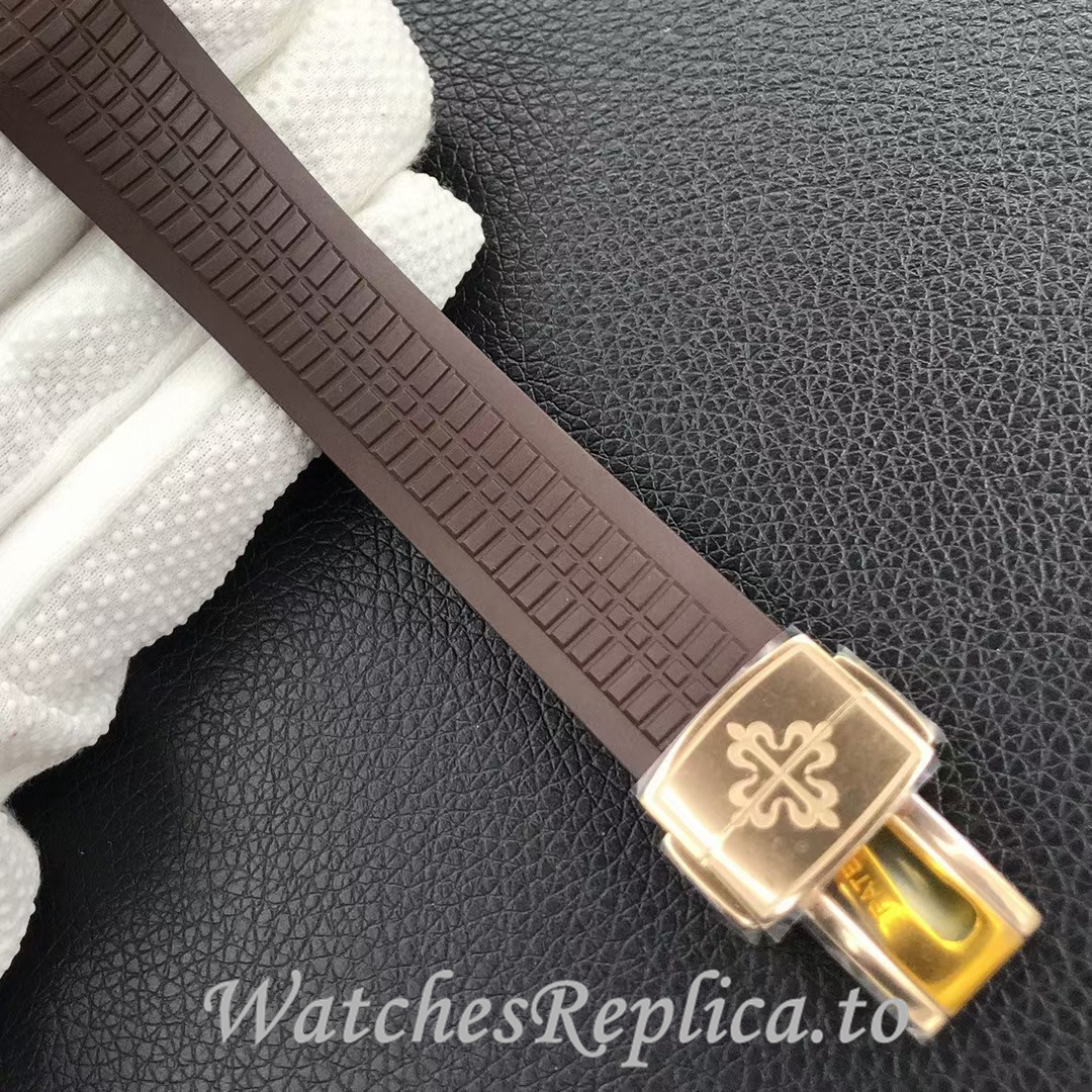 Patek Philippe Replica Aquanaut 5164A-001 Rubber strap 40.8MM - WatchesReplica.is