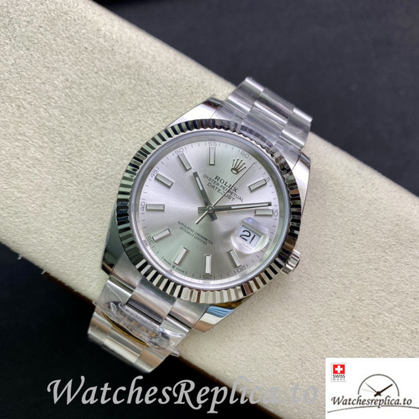Swiss Rolex Datejust 126334 Replica Stainless steel strap 41MM - WatchesReplica.is