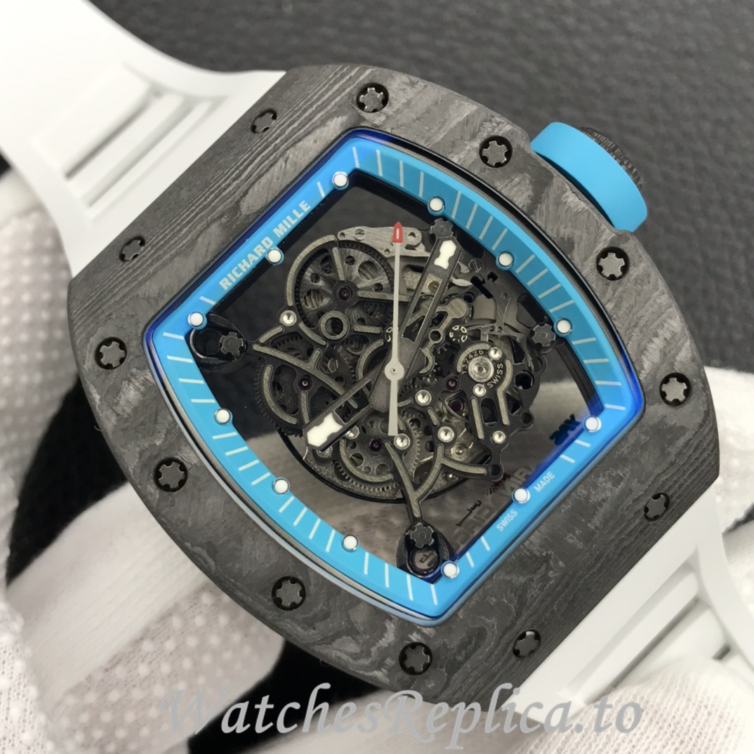Richard Mille Replica RM055 Rubber strap 50MM - WatchesReplica.is