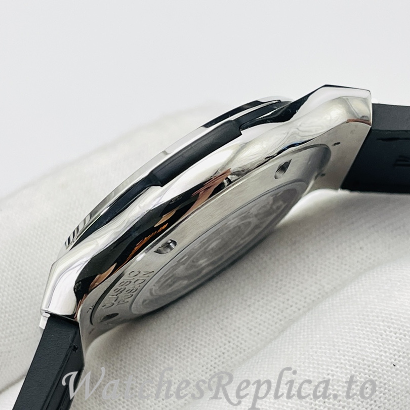 Hublot Replica Big Bang Sang Bleu Leather strap 42MM - WatchesReplica.is