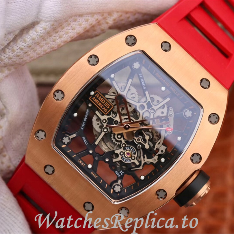 Richard Mille Replica RM035 Rubber strap 50MM - WatchesReplica.is