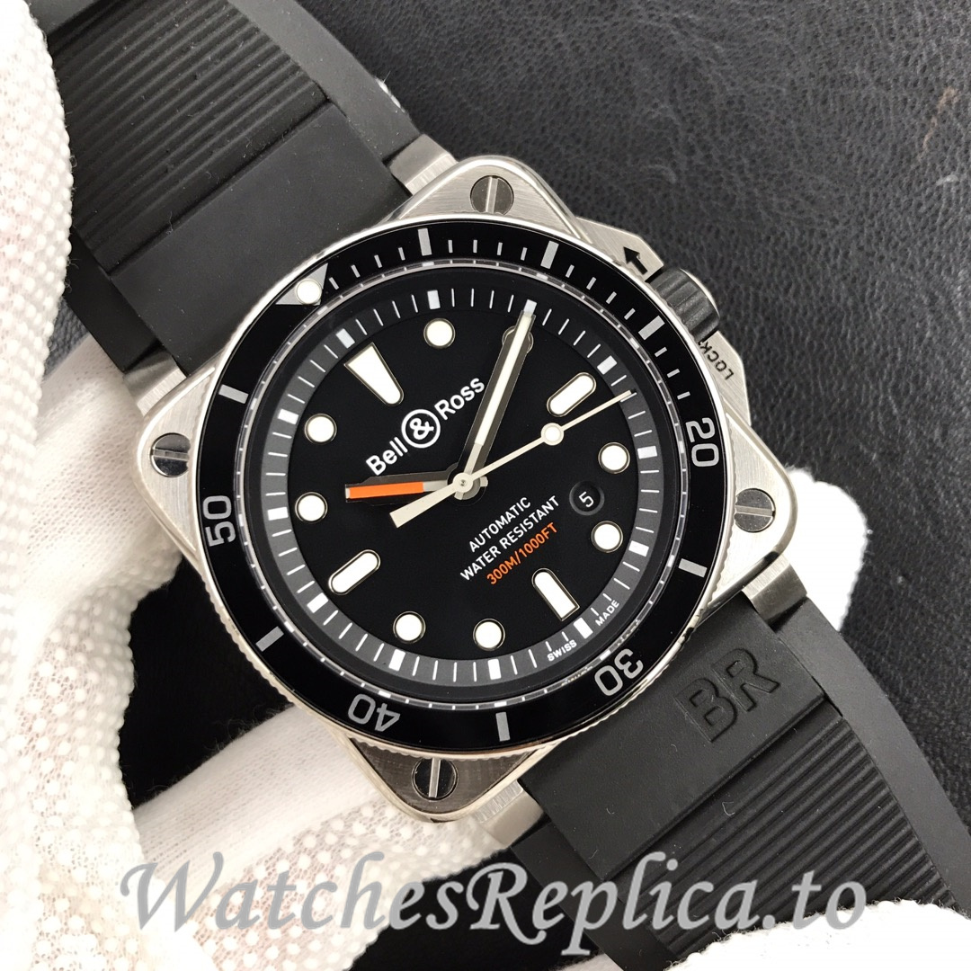 Bell Ross Replica BR 03 BR03-92 Rubber strap 42MM - WatchesReplica.is