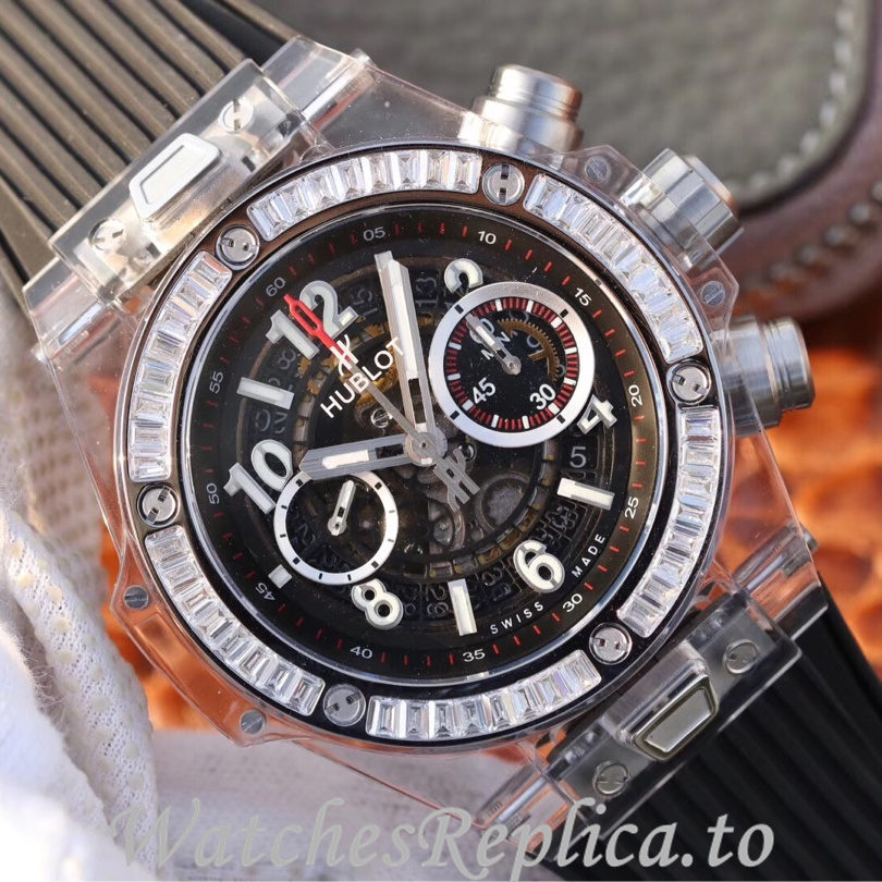 Hublot Replica 411.JX.4802.RT Rubber strap 45MM - WatchesReplica.is