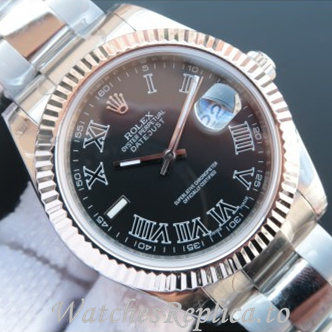 Swiss Rolex Datejust Replica 116334 Stainless steel strap 41MM - WatchesReplica.is
