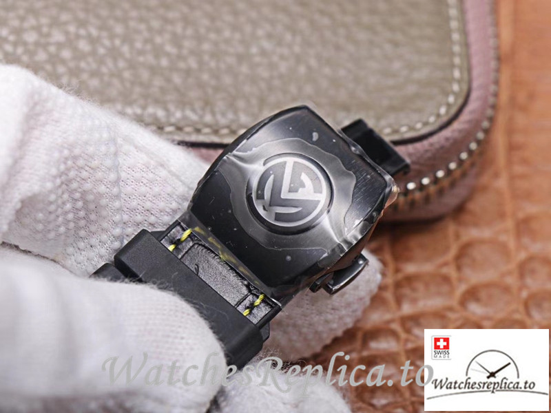 Swiss Franck Muller Vanguard Replica V.45.SC.DT.TT.NR.BR.JA Black Strap 45MM - WatchesReplica.is