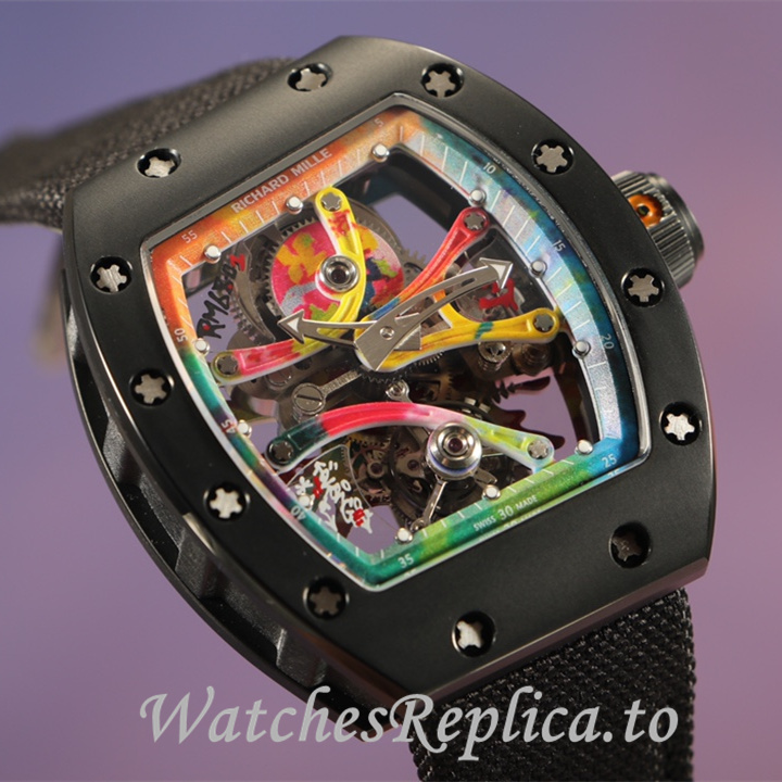 Richard Mille Replica RM68-01 Canvas strap 51MM - WatchesReplica.is