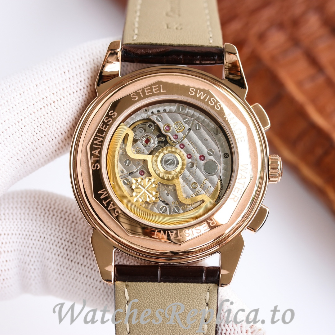 Patek Philippe Replica Complications 5270 Leather strap 41MM - WatchesReplica.is