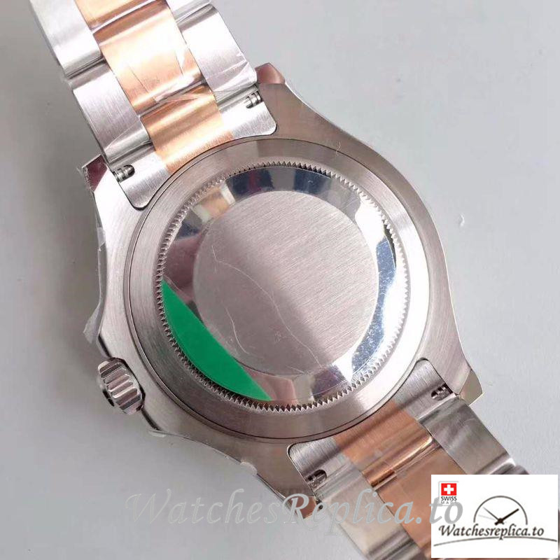 Swiss Rolex Yacht Master Replica 116621 Rose Gold Bezel 40MM - WatchesReplica.is