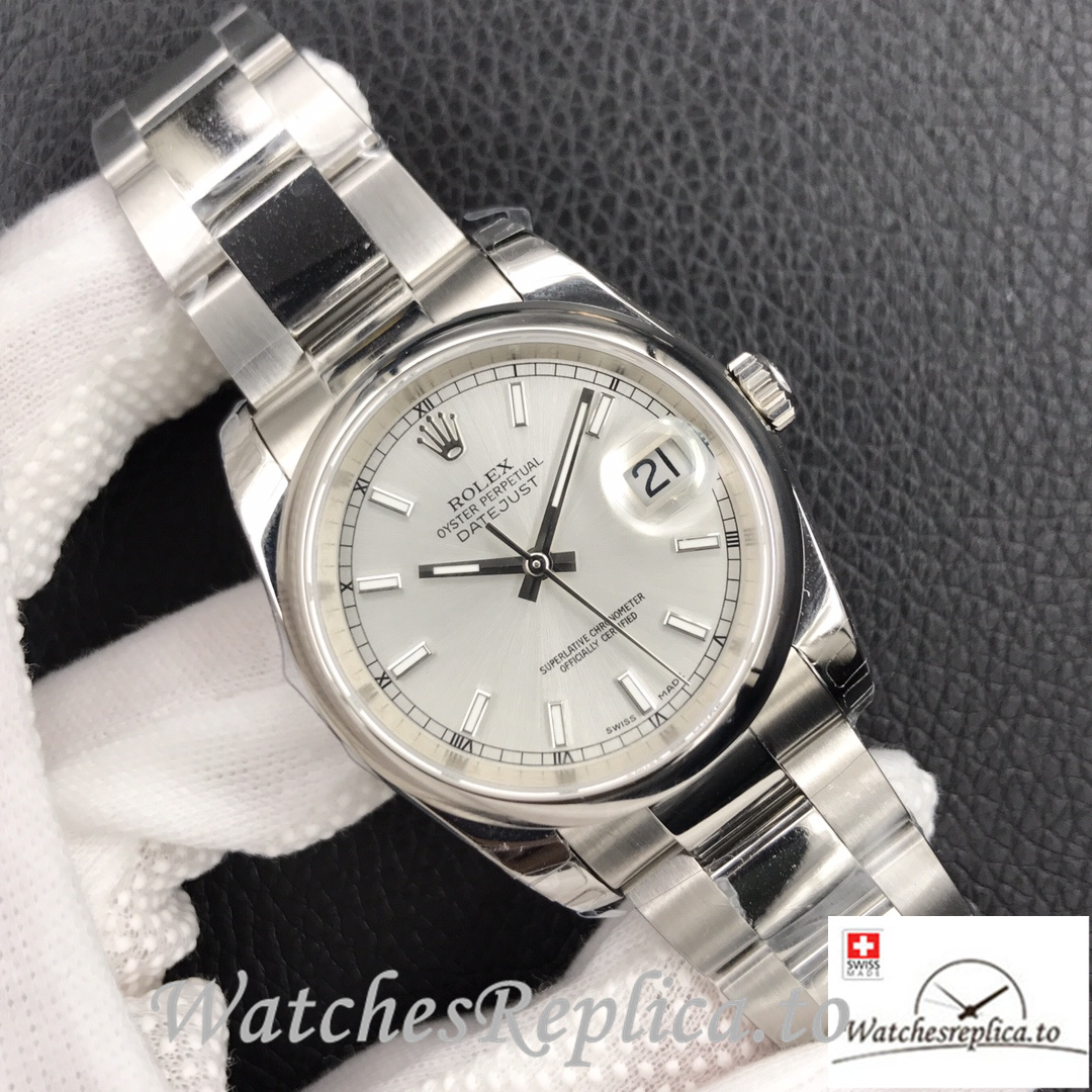 Swiss Rolex Datejust 126334 Replica Stainless steel strap 41MM - WatchesReplica.is