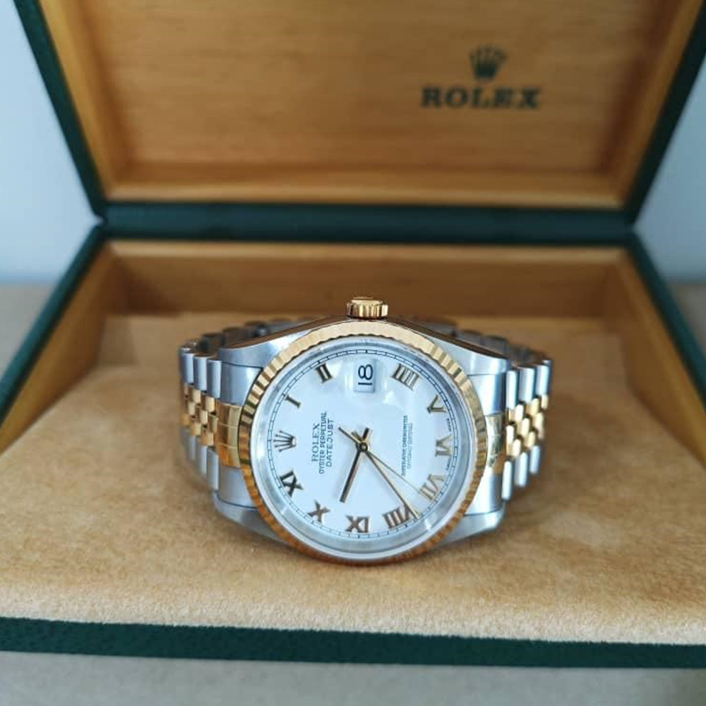 Rolex Datejust White Dial 16233 - WatchesReplica.is
