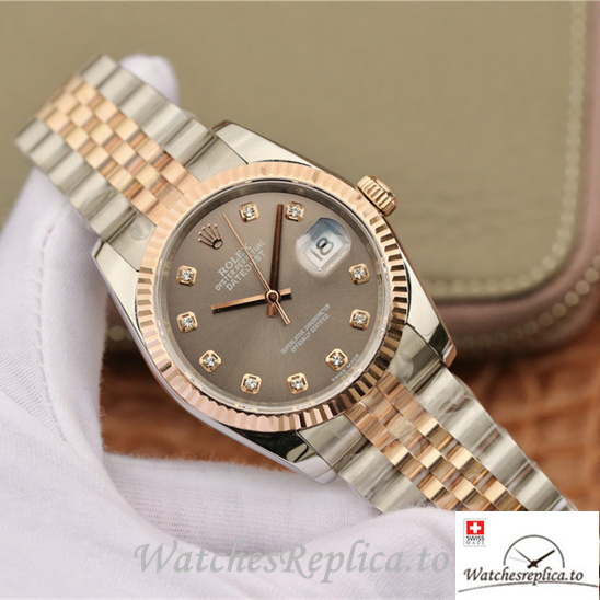 Swiss Rolex Datejust Replica 116231-0100 Stainless steel strap 36MM - WatchesReplica.is