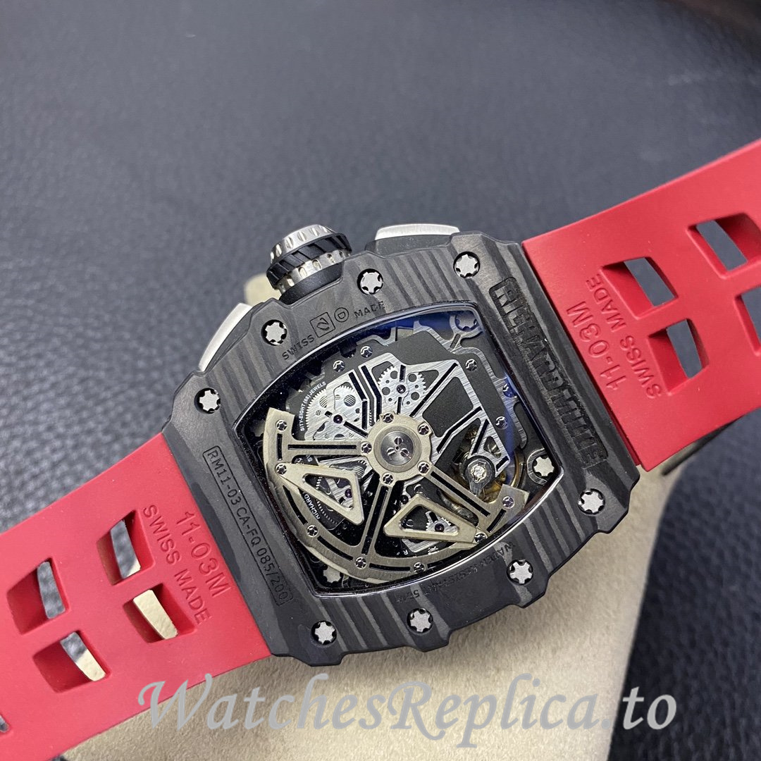 Richard Mille Replica RM-011 Rubber strap 50MM - WatchesReplica.is
