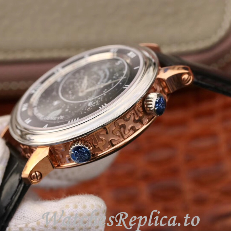 Patek Philippe Replica Complications 5102 Leather strap 43MM - WatchesReplica.is