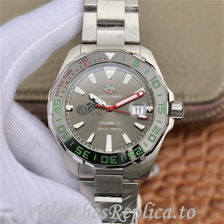 Tag Heuer Replica Aquaracer Stainless steel strap 43MM - WatchesReplica.is