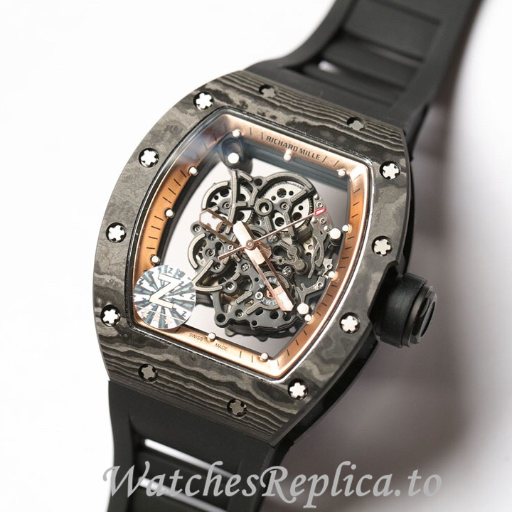 Richard Mille Replica RM055 Rubber strap 50MM - WatchesReplica.is