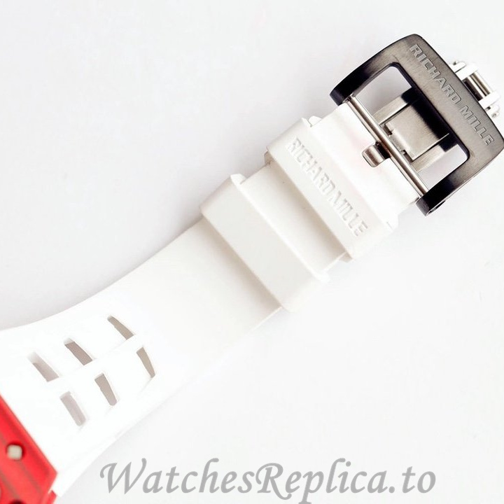 Richard Mille Replica RM011 Rubber strap 50MM - WatchesReplica.is