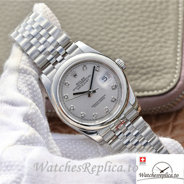 Swiss Rolex Datejust Replica 116200 Stainless steel strap 36MM - WatchesReplica.is