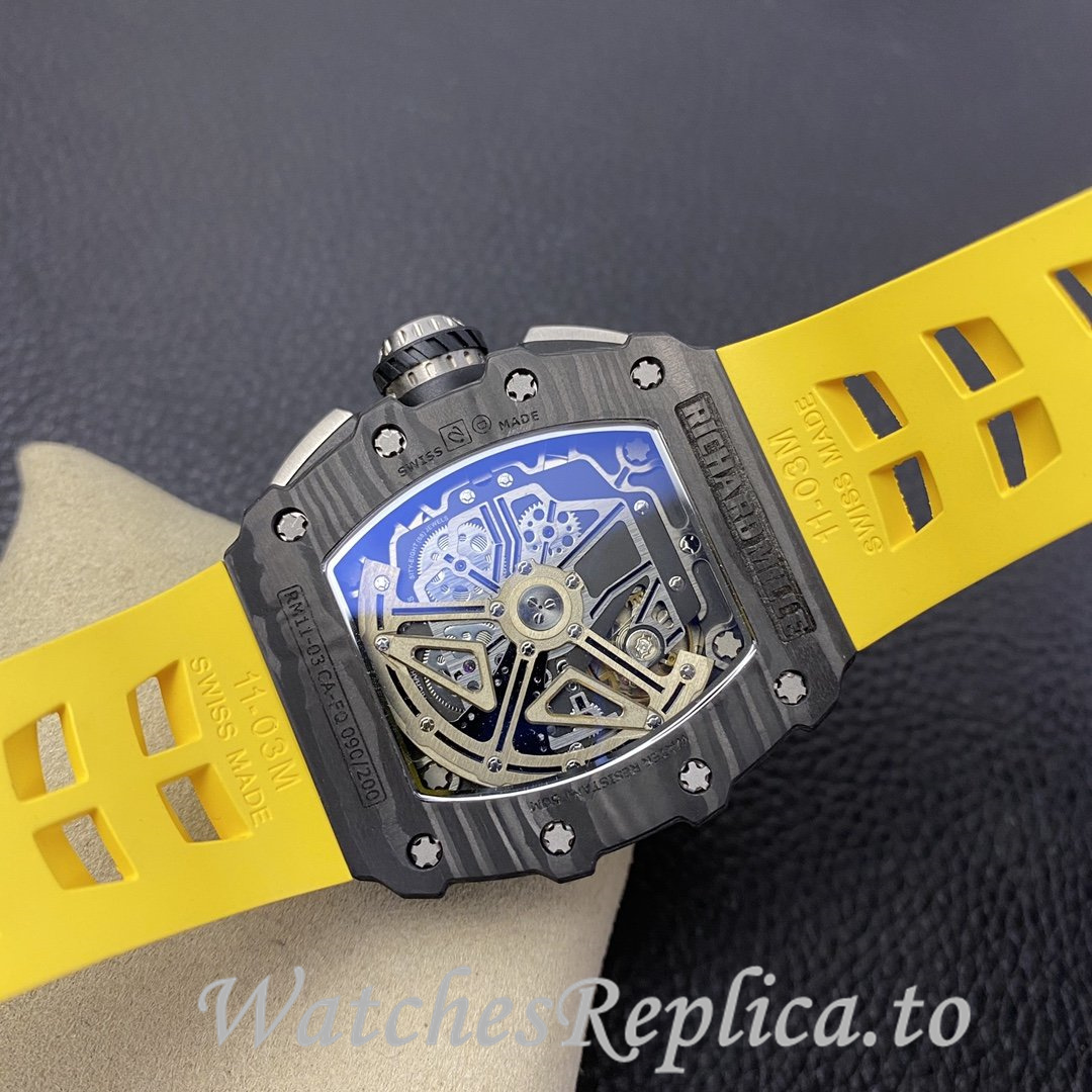 Richard Mille Replica RM-011 Rubber strap 50MM - WatchesReplica.is