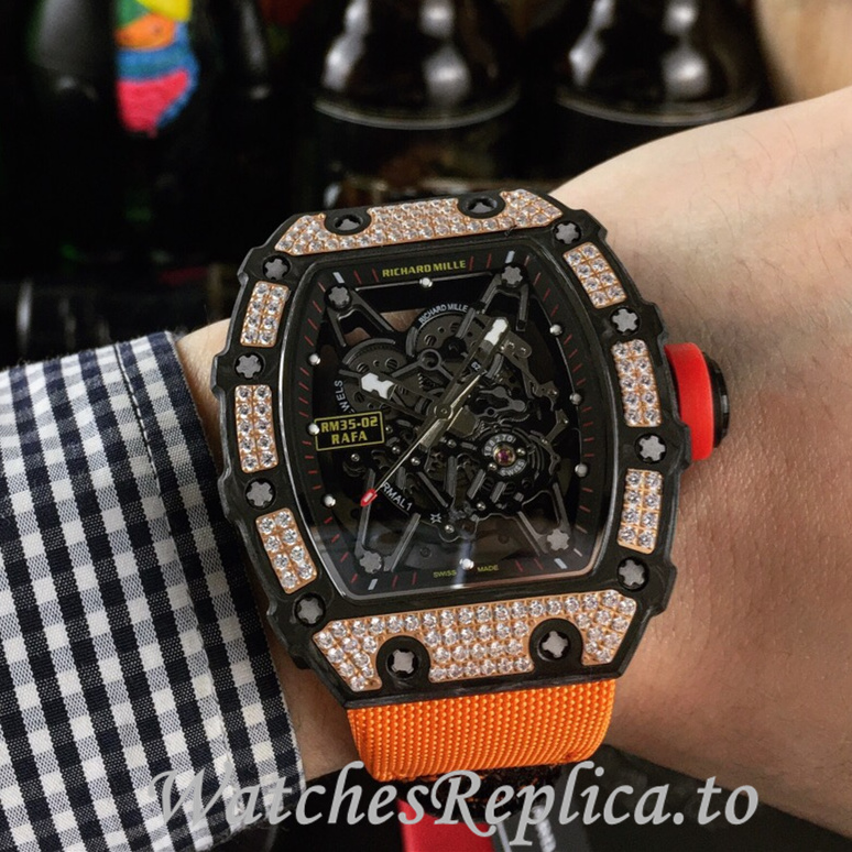 Richard Mille Replica RM035-02 Canvas strap 50MM - WatchesReplica.is
