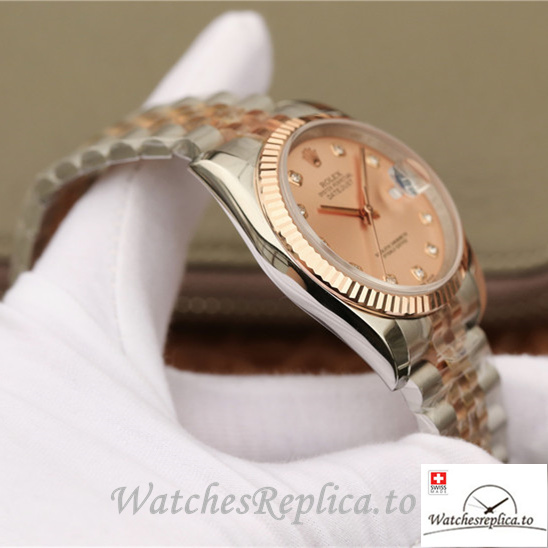 Swiss Rolex Datejust Replica 116231-0057 Stainless steel strap 36MM - WatchesReplica.is