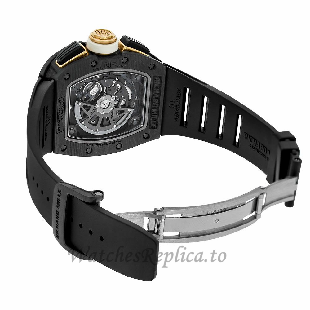 Richard Mille Replica Romain Grosjean Lotus F1 NTPT Carbon Chronograph M01107032 - WatchesReplica.is