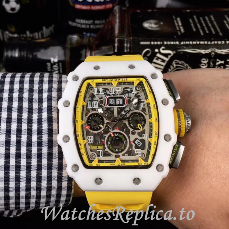 Richard Mille Replica RM11-03 Rubber strap 50MM - WatchesReplica.is