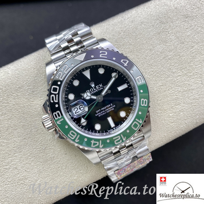 Swiss Rolex GMT Master Replica 126720 Stainless steel strap 40MM - WatchesReplica.is