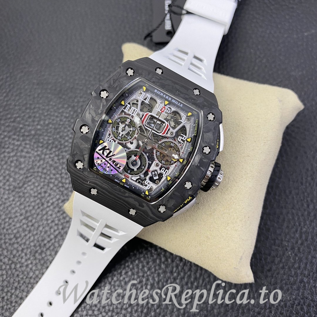 Richard Mille Replica RM-011 Rubber strap 50MM - WatchesReplica.is