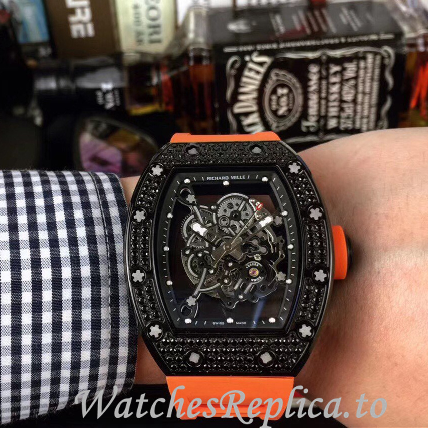 Richard Mille Replica RM055 Rubber strap 50MM - WatchesReplica.is