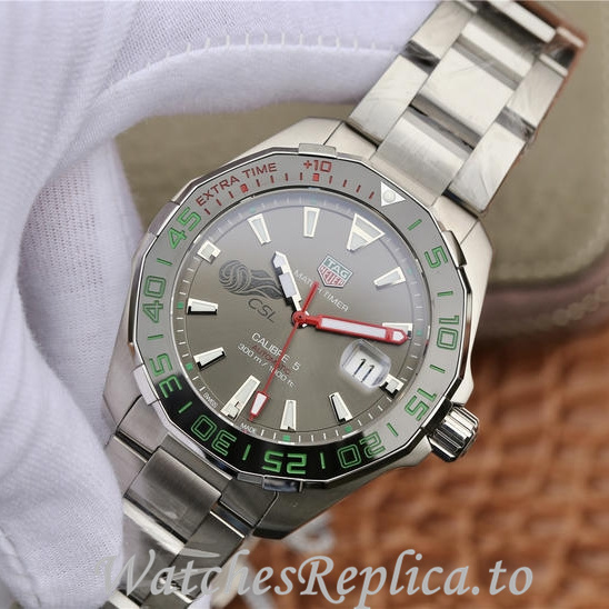 Tag Heuer Replica Aquaracer Stainless steel strap 43MM - WatchesReplica.is