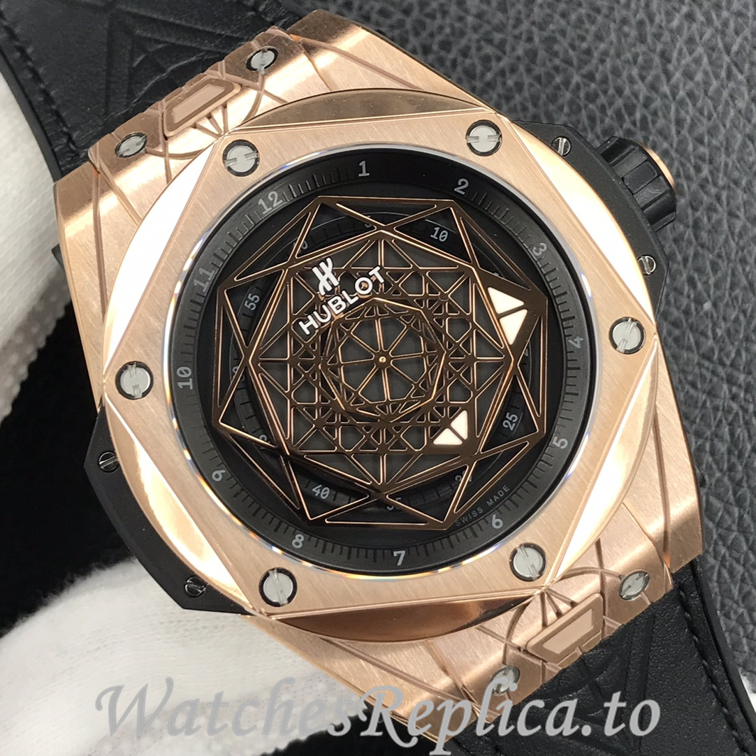 Hublot Replica Big Bang Series Tattoo Rubber strap 45MM - WatchesReplica.is