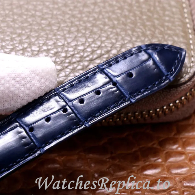 Patek Philippe Replica Complications Leather strap 42MM - WatchesReplica.is