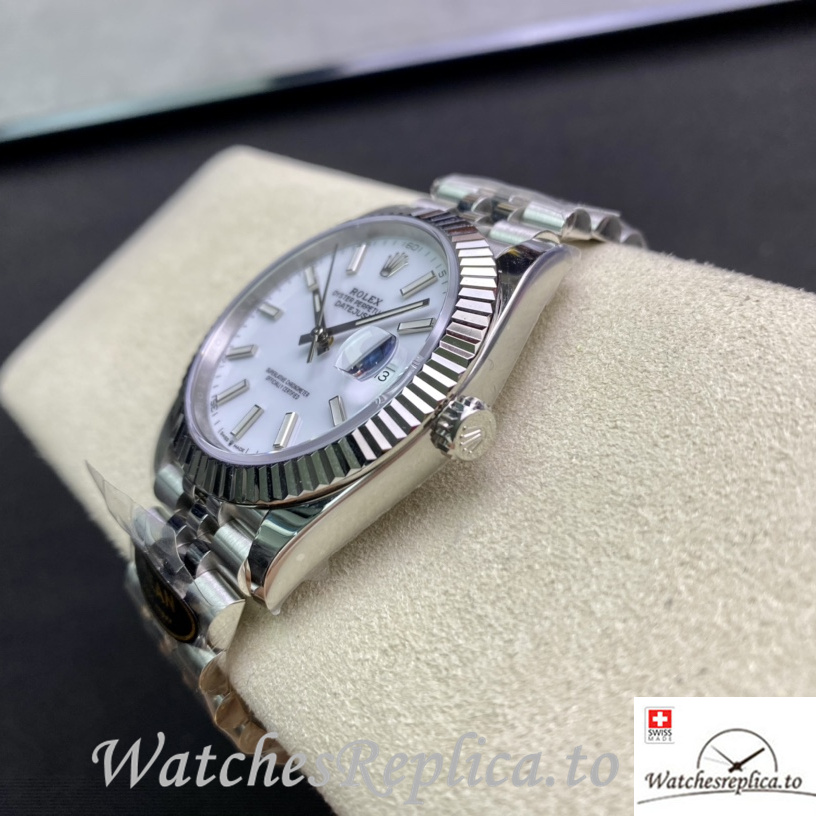 Swiss Rolex Datejust 126334 Replica Stainless steel strap 41MM - WatchesReplica.is