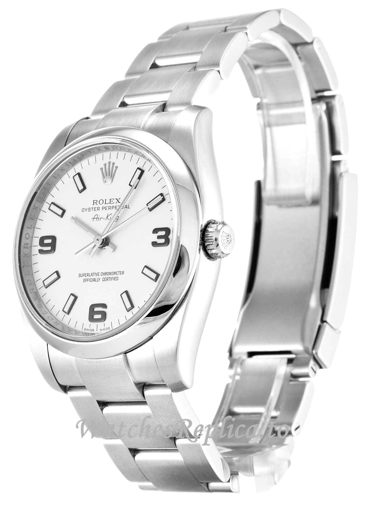 Rolex Air-King White Dial 114200 - WatchesReplica.is