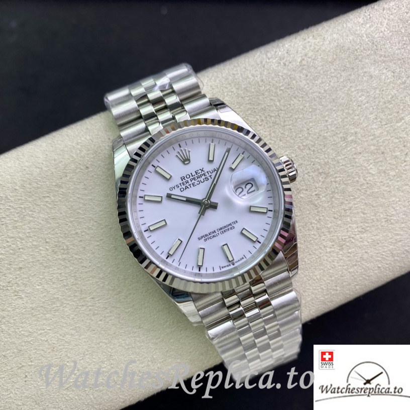 Swiss Rolex Datejust 126233 Replica Stainless steel strap 36MM - WatchesReplica.is