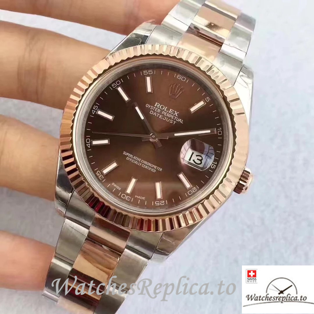 Swiss Rolex Datejust Replica 126331-0001 Stainless steel strap 41MM - WatchesReplica.is